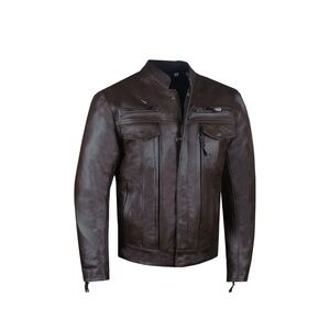 Leather motorcycle Jacket